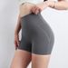 Women’s Clothing Nude Seamless Three Point Yoga Pants Without Underwear Graphene Antibacterial High Elastic Fitness Shorts Running Peach Pants_ecoleips.com
