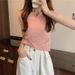 ng2510292 Summer Cropped Solid Color Short-sleeve T-shirt, Feminine Foreign Trade Women's Fashion, Trendy Small V-neck, Short_ecoleips.com