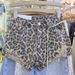 Leopard Print High-Waisted Denim Shorts for Women Summer 2026 European American Style Irregular Ripped And Frayed Wide Leg Hot Pants_ecoleips.com