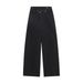PB&ZA Cross-border Supply 2025 Winter New European And American Style Retro Casual Double-breasted High-waisted Wide-leg_ecoleips.com