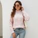 Aria Basics Aria Basics Mao Yu Xue Nier Love Heart European And American Style Women's Sweater 2023 Autumn/Winter New Half-High Collar Loose_ecoleips.com