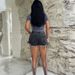 American Style Black And Gray Distressed Denim Shorts For Women, 2026 Summer New Style, Tight Fitting, Slimming, And Leg Lengthening Hot Pants._ecoleips.com