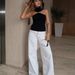 Women's Solid Color Off-Shoulder Sleeveless Top European American Style Summer Trend Tight Waist Streetwear_ecoleips.com