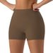 Women's Clothing New Style Hip Lifting High Waist Yoga Shorts Women's Running Tight Sports Shorts Nude Wear Training Abdomen Fitness Pants_ecoleips.com