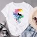 Euroean And American Cross-border Foreign Trade Women's Clothing, Dreamcatcher Rint Round-neck Short-sleeve T-shirt_ecoleips.com