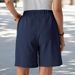 2025s 2025 New Summer Women's Casual Loose Pocket Cotton Linen Shorts_ecoleips.com