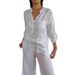 Women's Clothing spring new loose casual long sleeved printed sequin pocket shirt_ecoleips.com