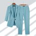 2023 Spring Summer New Elegant Suit Jacket Matching Set Women's Korean Chic Blazers Coat Pants 2 Piece Female_ecoleips.com