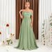 Women's Clothing Fruit Green Bridesmaid Dress New Style Sister Group One Shoulder Can Be Worn At Ordinary Times High End Niche Slim Long Women_ecoleips.com