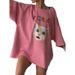 Mid-Length 100% Cotton Round Neck Short Sleeve T-Shirt For Women, Summer New Fashionable Cute Printed Loose Top_ecoleips.com