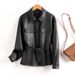Aria Basics Women's Genuine Leather Short 2025 Spring, Biker Soft Sheepskin Jacket, Song Jia's Same Style, Trendy And Sophisticated_ecoleips.com