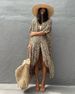 K Zi-dyed Sun-protective Open-fronted Cardigan Beach Vacation Dress Bikini Cover-up Swimwear Women's Sun-protective Clothing_ecoleips.com