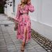 DiYun 2024 Autumn/Winter European And American Foreign Trade Women's Clothing Elegant V-Neck_ecoleips.com