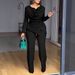 Women's Clothing Autumn Elegant Slim Fit Pleated Solid Color Fashion Two Piece Set Effortless Style, All-Day Comfort_ecoleips.com