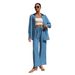 Spring Fashion Collection: Stylish Plus Size Women's Long-Sleeved Cardigan Two-Piece Set With Casual Solid Color Design_ecoleips.com