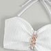 Women's Clothing New Fashion Sexy Design Halter Neck Metal Accessories Simple And Elegant Temperament Bikini Swimsuit Suit_ecoleips.com