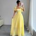 Women's Clothing 2025 Summer Solid Color French Tube Top Backless Waist Pleated Temperament Long Dress_ecoleips.com