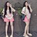 Women's Clothing Women's Summer Fashion Loose V Neck T-Shirt And Printed Shorts Two Piece Set Sporty Casual Trendy_ecoleips.com