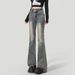 Retro High-waisted Micro-flared Jeans For Women, 2026 Summer Thin New Slim-fit Petite Popular Bootcut Pants_ecoleips.com