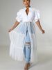 K Fashion Women's Shirts, Short Sleeved Shirts, Niche, Slightly Overweight, Plus Plus Size, Casual Design Sense_ecoleips.com