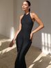 Aria Basics Aria Basics Cross-Border European And American 2024 Summer New Knitted Halter Neck Sleeveless Long Solid Color Tight Sexy Backless_ecoleips.com