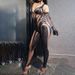Women's Clothing Black Gloves Low Cut Slim Hot Sexy Half Backless Flesh Colored Striped Suspenders Party Jumpsuit_ecoleips.com