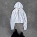 Women's Clothing Street Style Hooded Sweatshirt With Unique Design, Trendy Loose Fit, New Zip Up Cardigan, Unisex Sweatshirt For Autumn And Winter._ecoleips.com