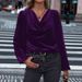 Autumn And Winter Women's Velvet Pile Collar Women's Long-Sleeved Tops_ecoleips.com