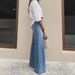 Women's Clothing Retro Washed Wide Leg Jeans Slim Fit Height Enhancing Loose Denim For Spring Summer_ecoleips.com