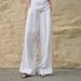 Aria Basics Simple And Casual Tencel-linen Wide-leg For Women, Spring Yamamoto-style Minimalist Solid Color Trousers, High-end_ecoleips.com
