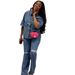 European And American Women's Denim Jacket Fashion Casual Personality Distressed Beggar Style Jeans Long_ecoleips.com
