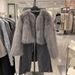Women's Clothing Short Faux Fur Coat Women's Fashion Winter Jacket Streetwear Trendy Cropped Outerwear Grey Fashion Winter Jacket Streetwear Fashion_ecoleips.com