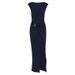 Women's Clothing Summer Women's Slim Fit Dress Fashion Temperament Solid Color Round Neck For Formal & Casual For Women_ecoleips.com