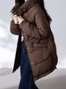 Women’s Puffer Jacket – Oversized Cropped Fit, Lightweight Warmth, Hooded Streetwear Essential (Black/Matcha/White/Coffee, M-XXL)_ecoleips.com