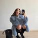 Women’s Faux Fur Coat – Mid-Length Winter Jacket With Notched Lapel (S/M/L, Peacock Blue/Lemon Yellow)_ecoleips.com