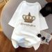 Plus Size Women's Short Sleeve T-Shirt With Rhinestone & Bead Embellishments – Loose Fit, Breathable Cotton, Trendy Casual Top For Summer_ecoleips.com
