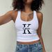 European And American Camisole Women's New Summer Simple Pattern Design Sexy Spicy Girl Sleeveless Casual V-neck Vest Top_ecoleips.com