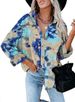 Women's Clothing Corduroy Shirt Jacket For Women – Digital Print Batwing Sleeve Overshirt (5 Colors, 5 Sizes)_ecoleips.com
