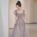 Elegant Luxurious Sequined French Style Evening Gown New Style for Art Exams Perfect Banquets Annual Meetings Ideal Emcees Women's Party Wear_ecoleips.com