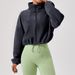 Women's Clothing Outdoor Sherpa Sports Coat For Women With Stand Up Collar Loose Velvet Warm Running Casual Short Coat_ecoleips.com