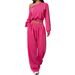 Women's Clothing Chic Off-the-Shoulder Top & Wide-Leg Pants Set – Elegant Autumn Style With Flowy Comfort"_ecoleips.com