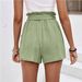 Women's Clothing New Summer Women's Loose Cotton And Linen Casual Shorts Pocket Solid Color High Waist Wide Leg Pants_ecoleips.com
