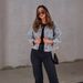 Women's Clothing Fashion Heavy Beaded Women's Loose Denim Jacket 3248_ecoleips.com
