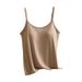 Modal Camisole For Women With Built-in Bra Pads, No Underwire, All-in-one, Can Be Worn As Top Without A Bra, Summer_ecoleips.com