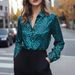 Women's Sexy Leopard Print Shirt Single Breasted Long Sleeved Top American Style Spring Autumn New Fashion_ecoleips.com