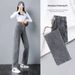 High-waisted Straight Wide-leg Jeans Women, Loose Fit, New Autumn Style, Elastic Waist, Slimming, Suitable For Petite_ecoleips.com