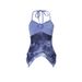 Popular European And American Women's Patchwork Printed Camisole With V-neck, Retro, Asymmetrical, Slim-fit_ecoleips.com