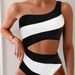Sexy One Shoulder One Piece Swimsuit Swimwear Women's Bodysuit Female Body Bathing Suit For Pool Beachwear Jumpsuit Outfit_ecoleips.com