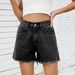 Women's Washed Denim Shorts - Slimming High Waist Stretch Hot Pants Versatile Casual Distressed Jean Shorts For Women_ecoleips.com