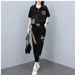 Summer Stylish Two Piece Suit plus Size Curvy Women's Loose Fit Slimming Casual Sporty Set New Style_ecoleips.com